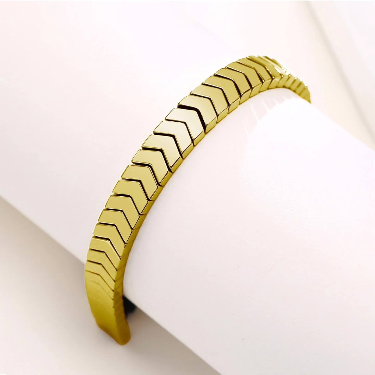 Golden Arrow Stainless Steel Bracelet for Men – 3 Color Options